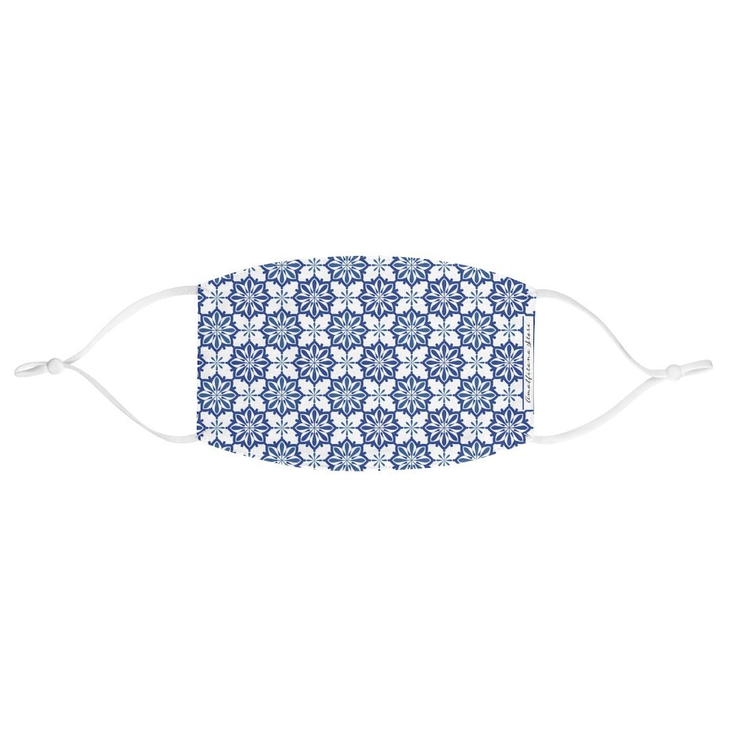 Amalfi Blue Tiles Fabric Face Mask - AMALFITANA STORE