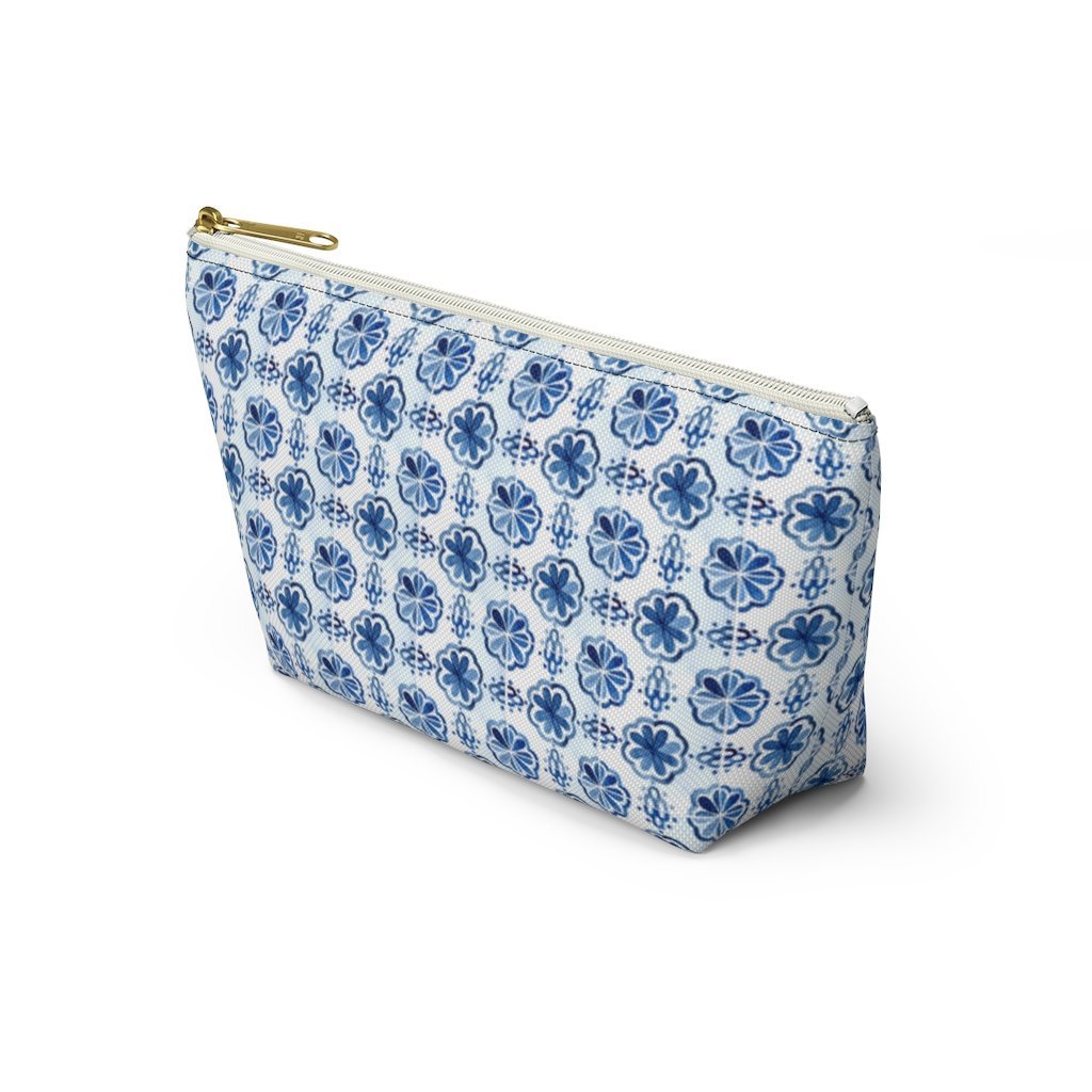 Amalfi Coast Ceramic Tiles Accessory Pouch w T-bottom - AMALFITANA STORE