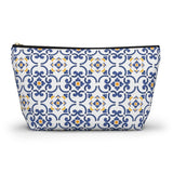 Amalfi Coast Ceramic Tiles Accessory Pouch w T-bottom - AMALFITANA STORE