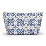 Amalfi Coast Ceramic Tiles Accessory Pouch w T-bottom - AMALFITANA STORE