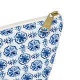 Amalfi Coast Ceramic Tiles Accessory Pouch w T-bottom - AMALFITANA STORE