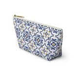 Amalfi Coast Ceramic Tiles Accessory Pouch w T-bottom - AMALFITANA STORE
