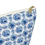 Amalfi Coast Ceramic Tiles Accessory Pouch w T-bottom - AMALFITANA STORE