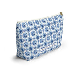 Amalfi Coast Ceramic Tiles Accessory Pouch w T-bottom - AMALFITANA STORE