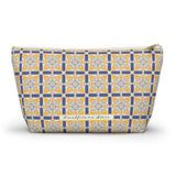 Amalfi Coast Ceramic Tiles Accessory Pouch w T-bottom Travel Bag Positano