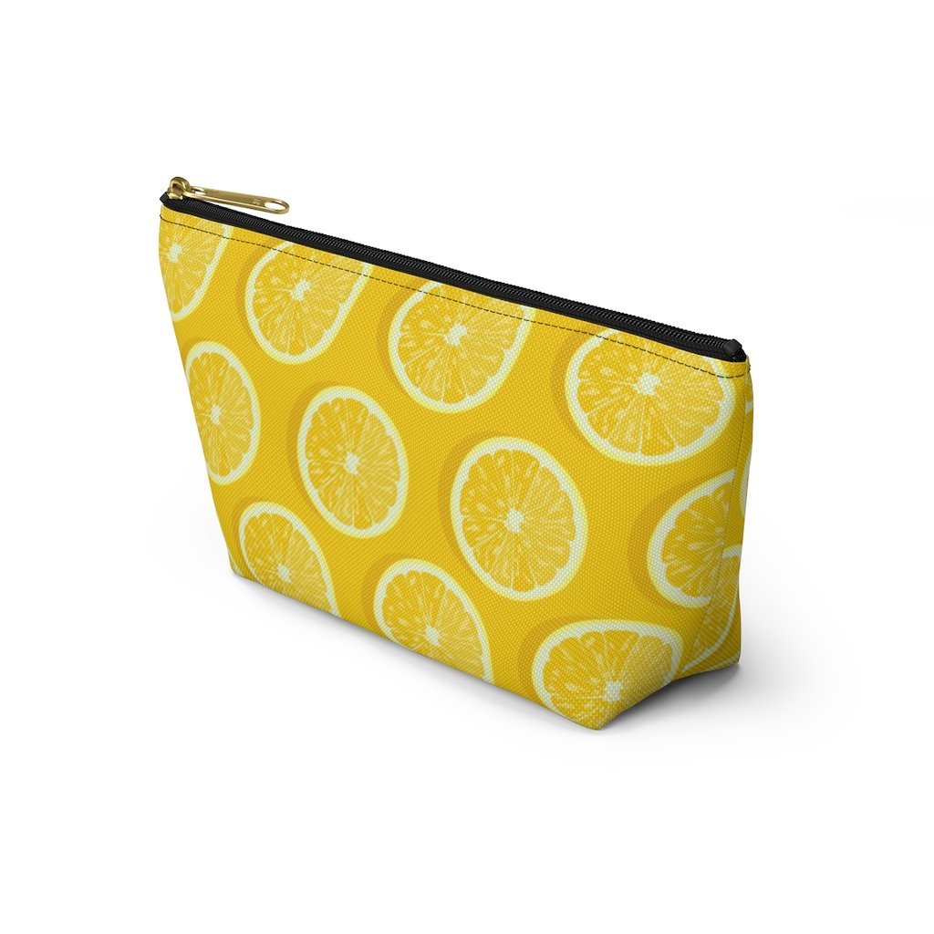 Amalfi Coast Lemons Accessory Pouch w T-bottom - AMALFITANA STORE