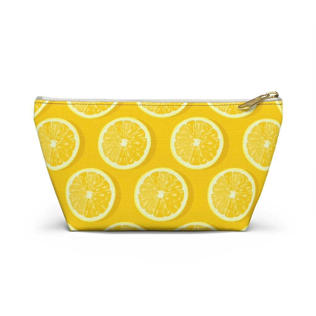 Amalfi Coast Lemons Accessory Pouch w T-bottom - AMALFITANA STORE