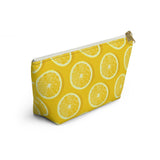 Amalfi Coast Lemons Accessory Pouch w T-bottom - AMALFITANA STORE