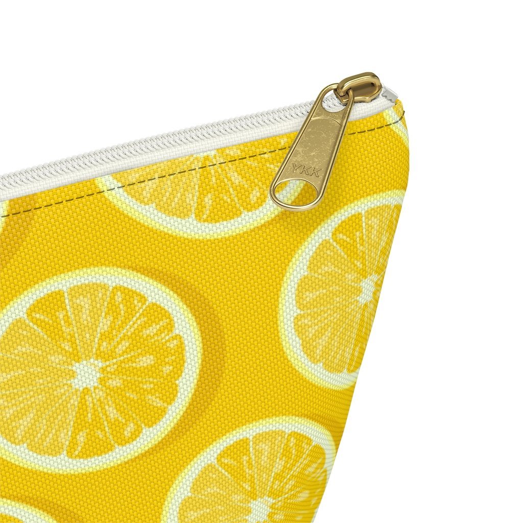 Amalfi Coast Lemons Accessory Pouch w T-bottom - AMALFITANA STORE