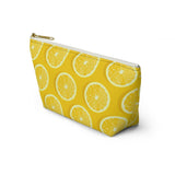 Amalfi Coast Lemons Accessory Pouch w T-bottom - AMALFITANA STORE
