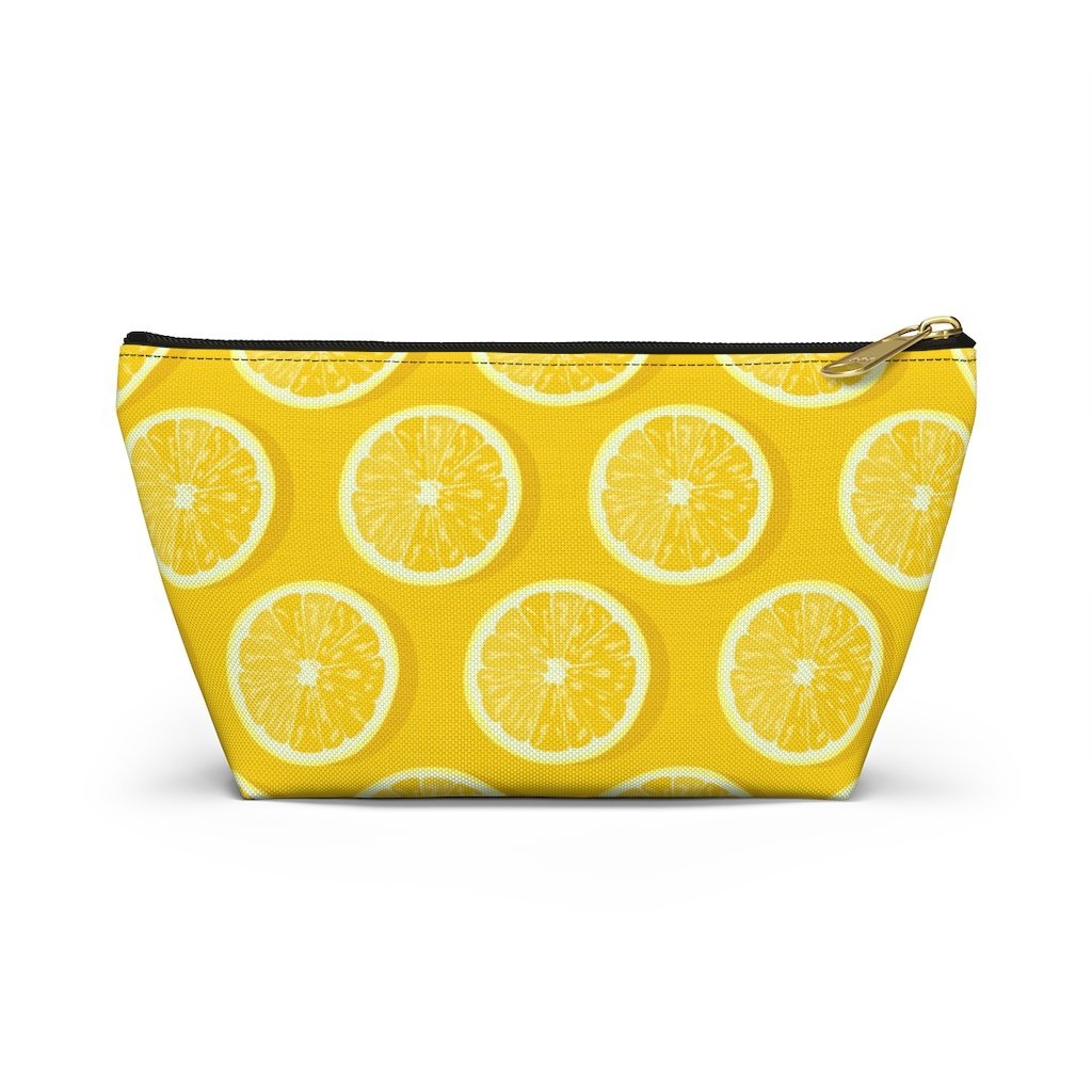 Amalfi Coast Lemons Accessory Pouch w T-bottom - AMALFITANA STORE