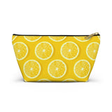 Amalfi Coast Lemons Accessory Pouch w T-bottom - AMALFITANA STORE