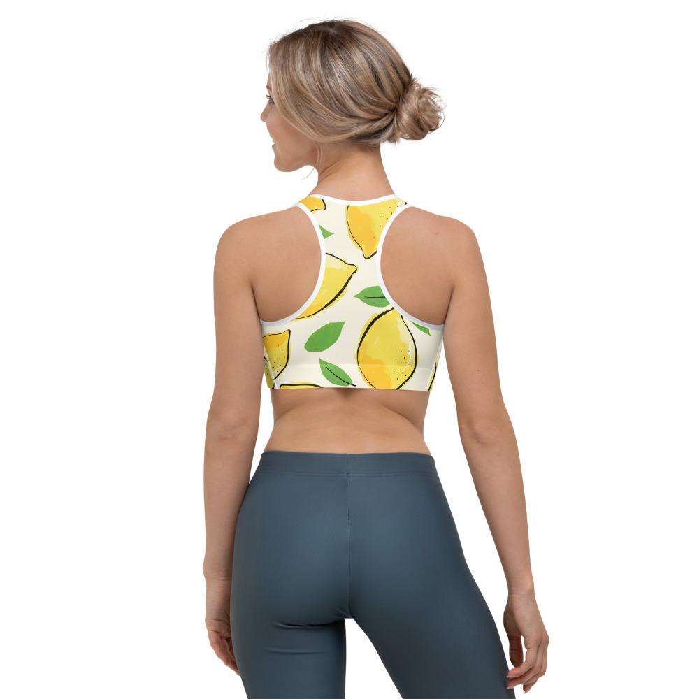 "Amalfi Coast Lemons" Sports bra - AMALFITANA STORE