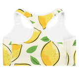 "Amalfi Coast Lemons" Sports bra - AMALFITANA STORE