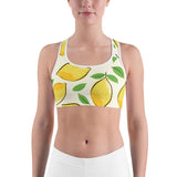 "Amalfi Coast Lemons" Sports bra - AMALFITANA STORE