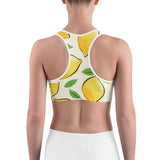 "Amalfi Coast Lemons" Sports bra - AMALFITANA STORE