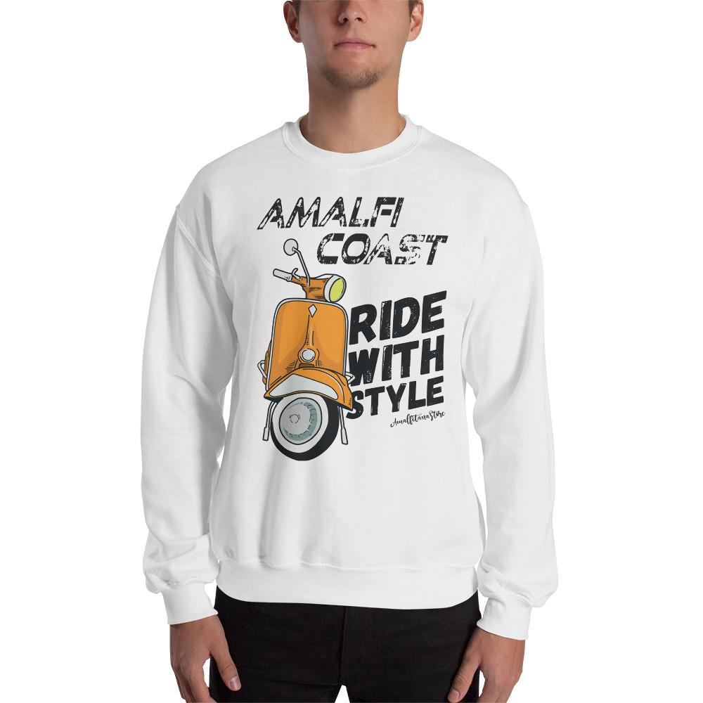 Amalfi Coast Ride with Style - Vespa Collection - Unisex Sweatshirt - AMALFITANA STORE