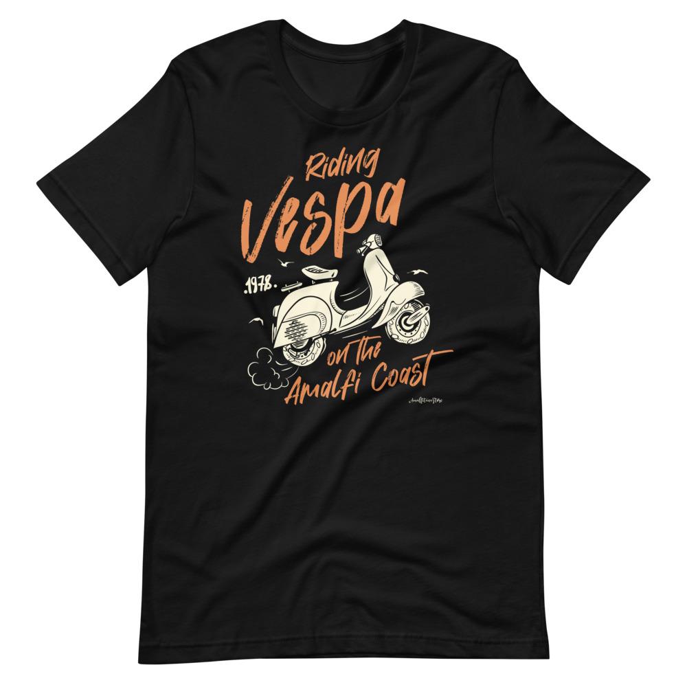 Amalfi Coast Vespa Short-Sleeve Unisex T-Shirt Bella+Canvas - AMALFITANA STORE