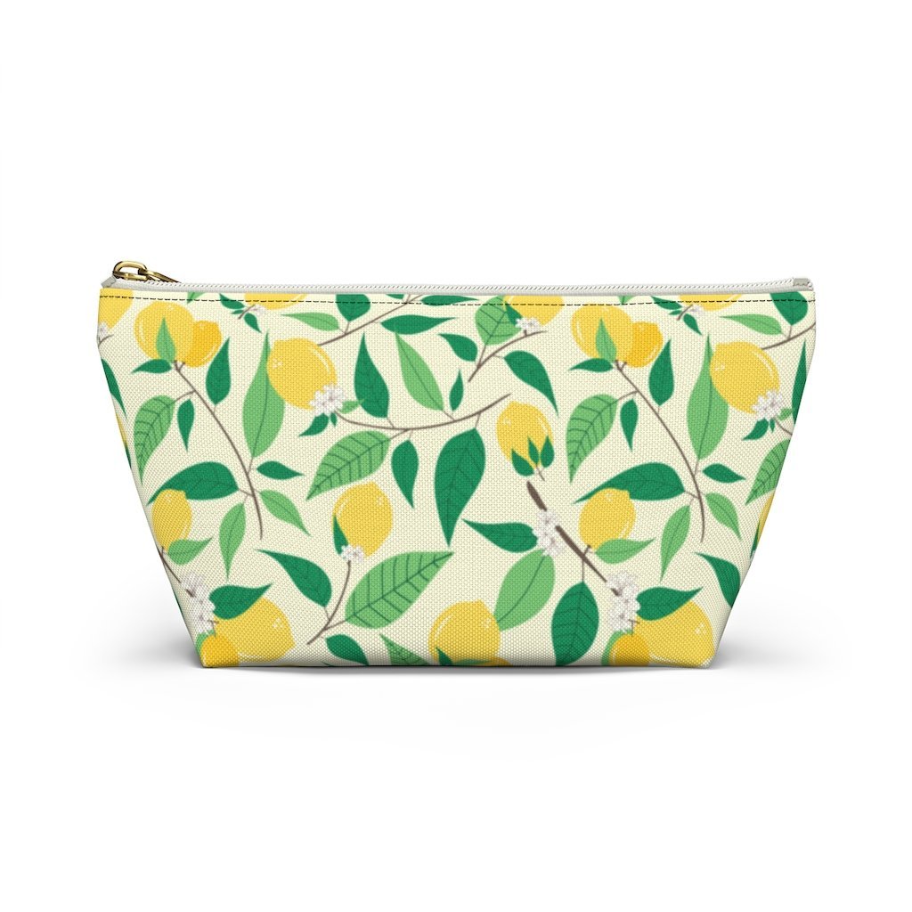 Amalfi Lemons Accessory Pouch w T-bottom Travel Bag - AMALFITANA STORE