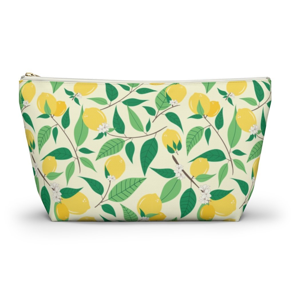 Amalfi Lemons Accessory Pouch w T-bottom Travel Bag - AMALFITANA STORE