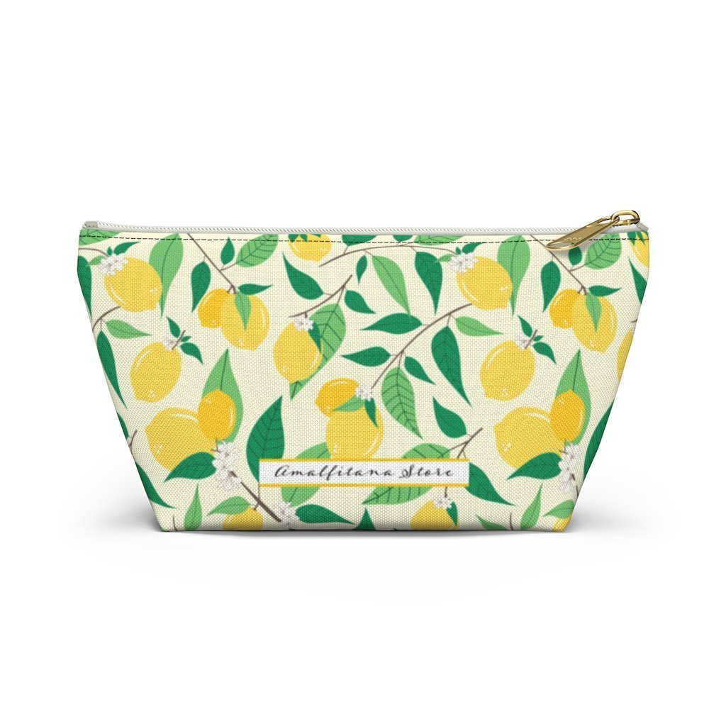 Amalfi Lemons Accessory Pouch w T-bottom Travel Bag - AMALFITANA STORE