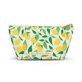 Amalfi Lemons Accessory Pouch w T-bottom Travel Bag - AMALFITANA STORE