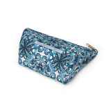 "Blue Positano" Amalfi Coast Ceramic Tiles Accessory Pouch w T-bottom - AMALFITANA STORE