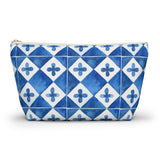 Capri Ceramics Tiles Accessory Pouch w T-bottom Travel Bag - AMALFITANA STORE