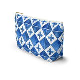 Capri Ceramics Tiles Accessory Pouch w T-bottom Travel Bag - AMALFITANA STORE