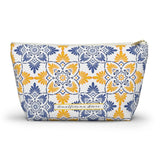 Capri Tiles Ceramic Accessory Pouch w T-bottom Travel Bag
