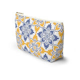 Capri Tiles Ceramic Accessory Pouch w T-bottom Travel Bag - AMALFITANA STORE