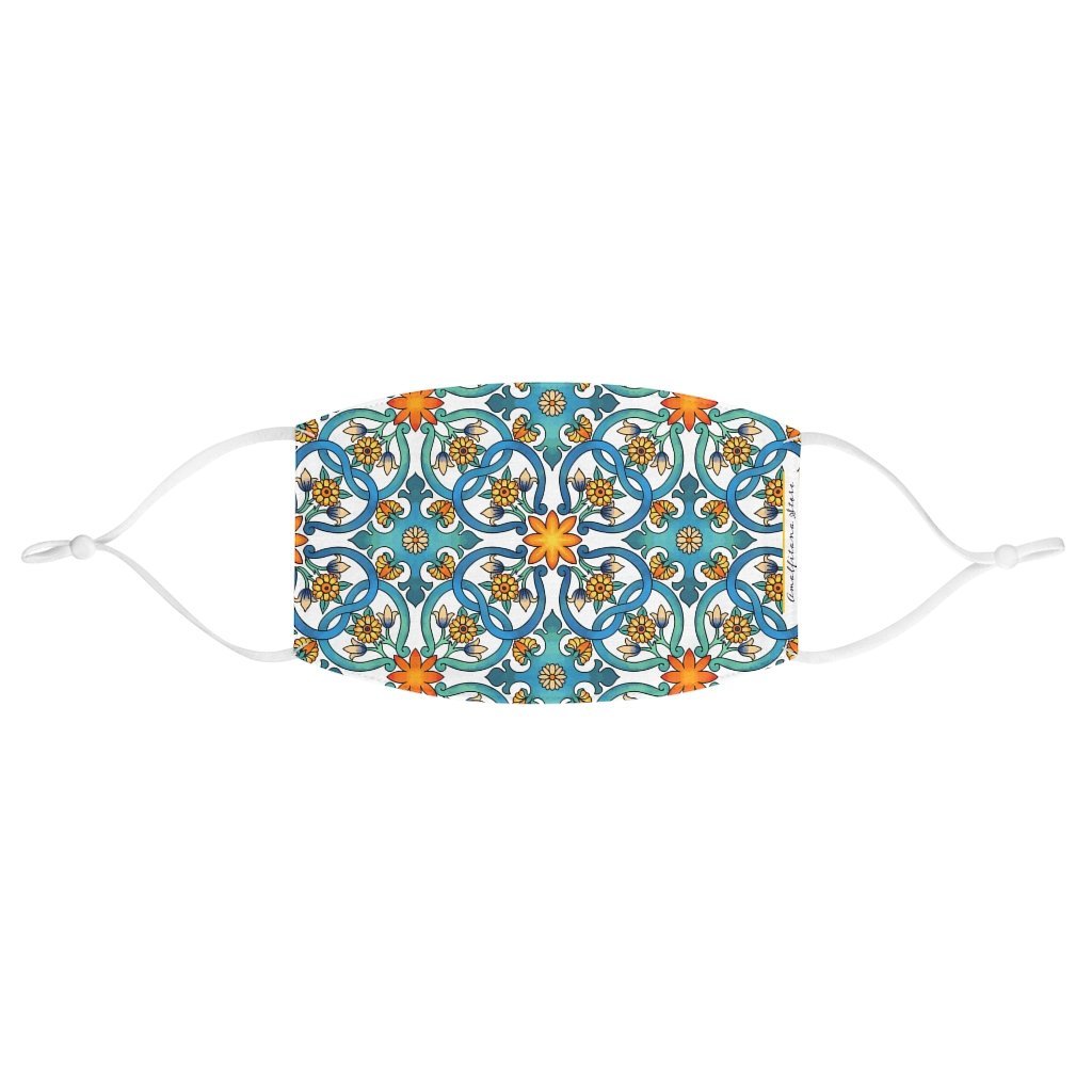 Capri Tiles Fabric Face Mask - AMALFITANA STORE