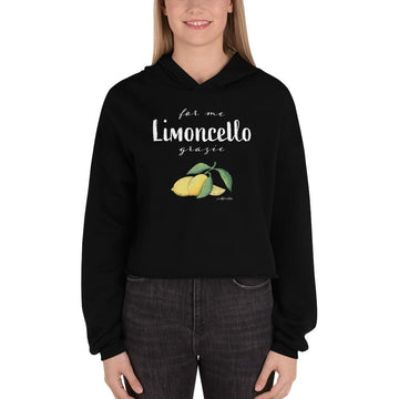 " For me Limoncello" Amalfi Coast Summer 2021 Crop Hoodie - AMALFITANA STORE