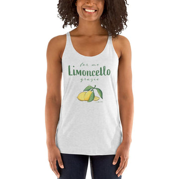 " For me Limoncello" Amalfi Coast Summer 2021 Women's Racerback Tank - AMALFITANA STORE