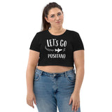 "Let's go to Positano" Organic Crop Top - AMALFITANA STORE