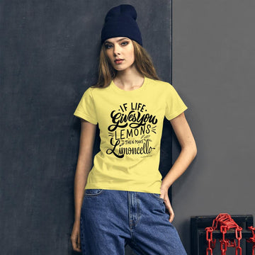 "Limoncello" Women's short sleeve t-shirt - AMALFITANA STORE