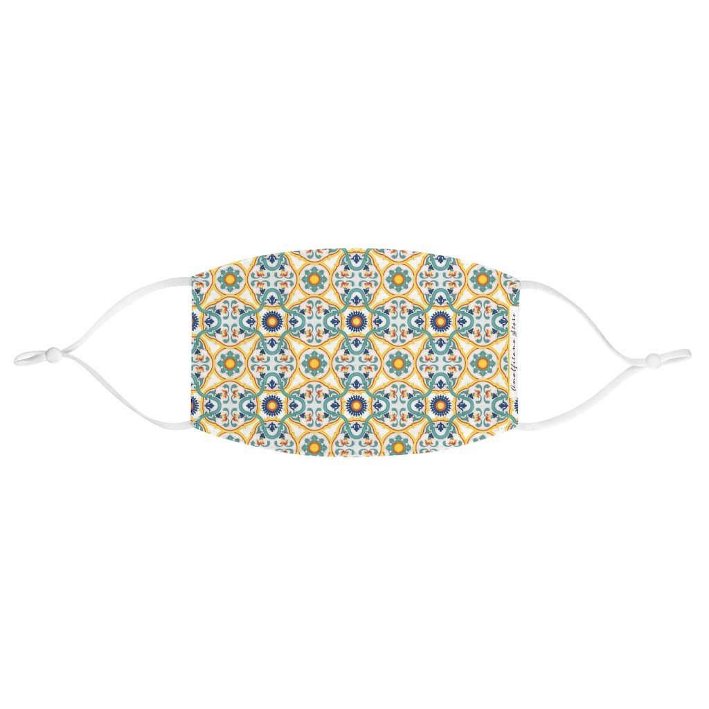 Positano Tiles Fabric Face Mask - AMALFITANA STORE