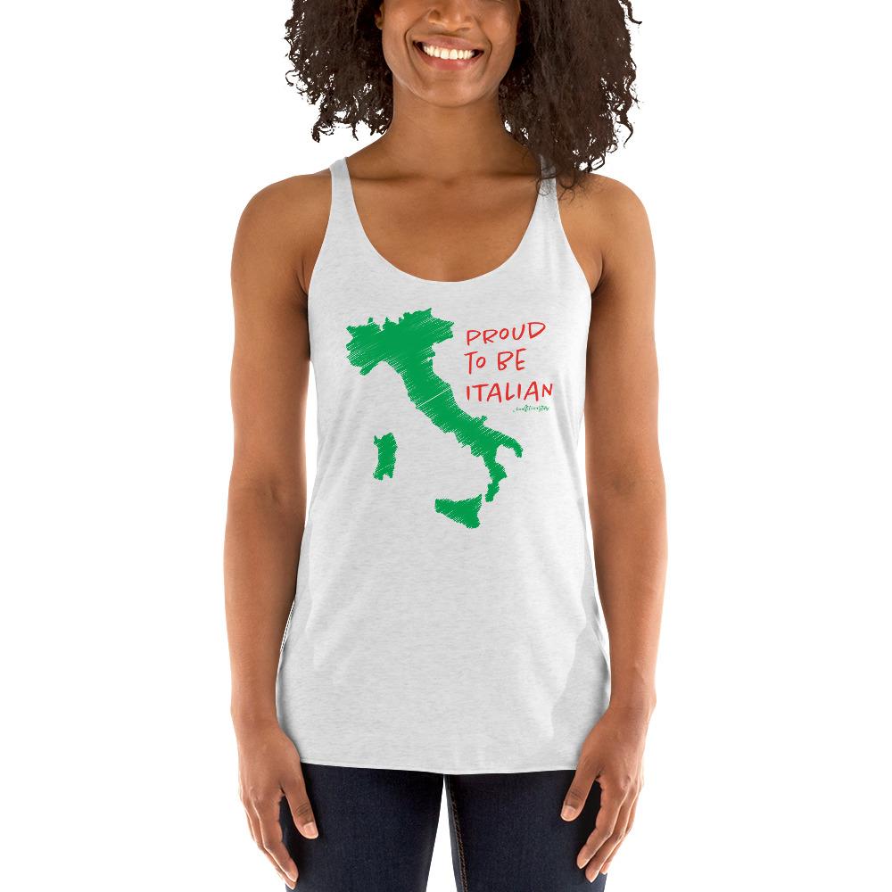 Proud to be Italian Women's Racerback Tank - AMALFITANA STORE