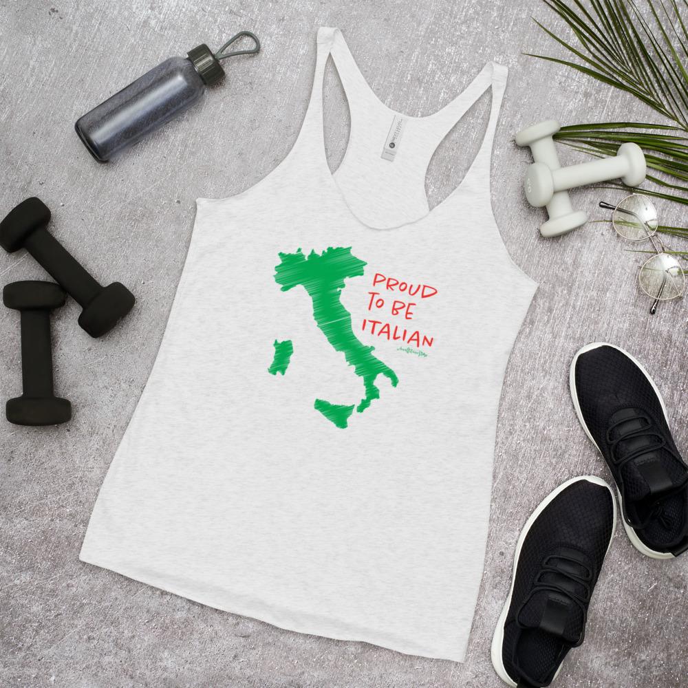 Proud to be Italian Women's Racerback Tank - AMALFITANA STORE