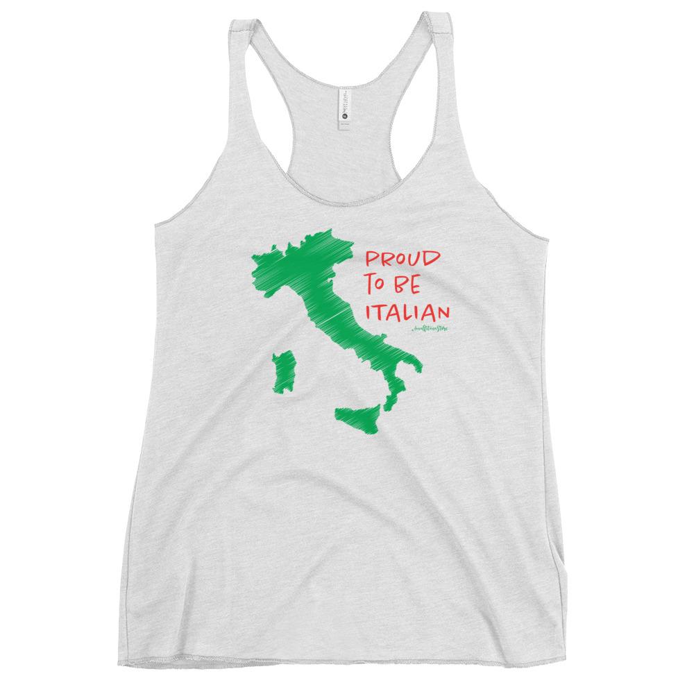 Proud to be Italian Women's Racerback Tank - AMALFITANA STORE
