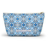 Ravello Tiles Ceramic Travel Bag Accessory Pouch w T-bottom