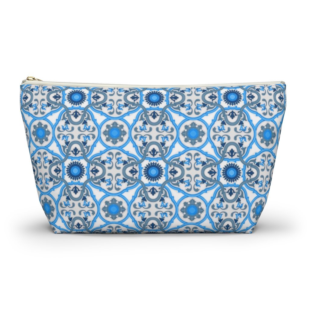 Ravello Tiles Ceramic Travel Bag Accessory Pouch w T-bottom - AMALFITANA STORE