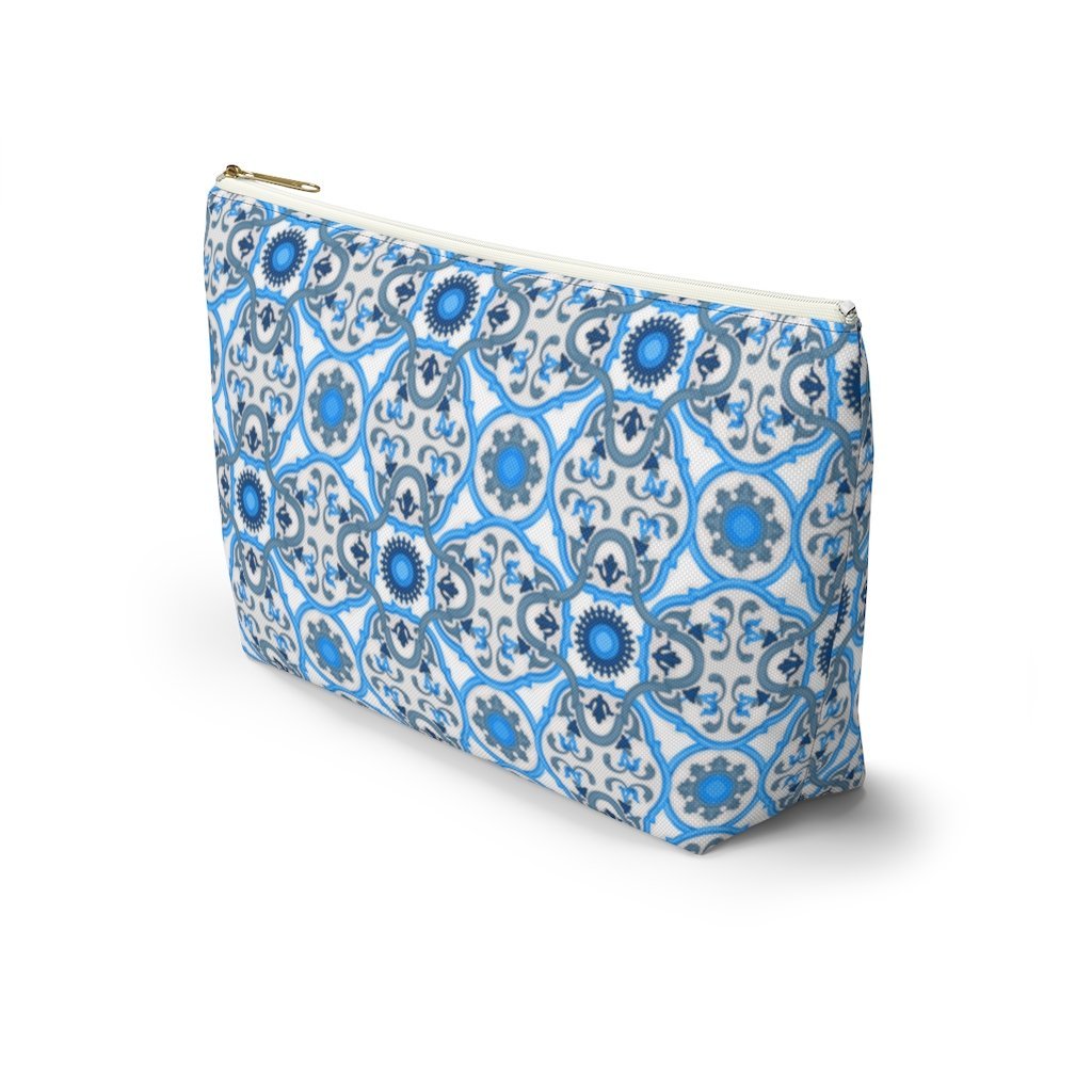 Ravello Tiles Ceramic Travel Bag Accessory Pouch w T-bottom - AMALFITANA STORE
