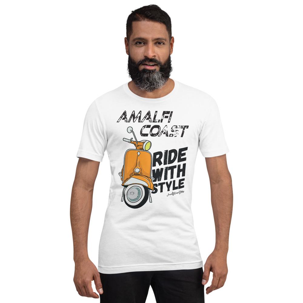 RIDE WITH STYLE Short-Sleeve Unisex T-Shirt Bella+Canvas - AMALFITANA STORE