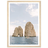 Capri - Faraglioni Rocks - Fine Art Print - Wooden Frame - AMALFITANA STORE