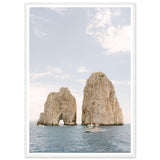 Capri - Faraglioni Rocks - Fine Art Print - Wooden Frame - AMALFITANA STORE
