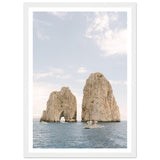 Capri - Faraglioni Rocks - Fine Art Print - Wooden Frame - AMALFITANA STORE