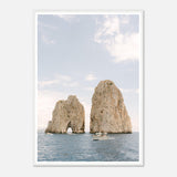 Capri - Faraglioni Rocks - Fine Art Print - Wooden Frame - AMALFITANA STORE