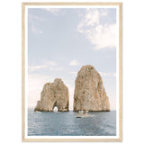 Capri - Faraglioni Rocks - Fine Art Print - Wooden Frame - AMALFITANA STORE