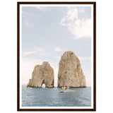 Capri - Faraglioni Rocks - Fine Art Print - Wooden Frame - AMALFITANA STORE